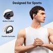 Sport Wireless Bluetooth Earbuds 96H Playback Earhooks In-Ear Headphones Built-in Mic Bass Stereo Headset for Gym Workout Running