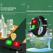 Elderly SOS GPS Camera Smart Watch Phone 4G Two-way Talk Smartwatch Alarm Alert Systems Seniors Safety Fence emergency Video call Col.Black