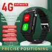 Elderly SOS GPS Camera Smart Watch Phone 4G Two-way Talk Smartwatch Alarm Alert Systems Seniors Safety Fence emergency Video call Col.Black
