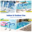 Swimming Pool Handrail Steps Stairs Railing Banister Stainless Steel Grab Bar Handle 812x584mm with 110cm Grip Cover