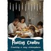 Floating Candles with Wand,20 PCs Magic Hanging Candles,Flickering Warm Light Flameless Floating LED Candle with Wand Remote,Battery Operated Window Taper Candle Set for Halloween Decorations
