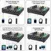 Audio Mixer,Audio Interface with DJ Mixer Live Sound Card Effects and Voice Changer, Podcast Equipment Bundle Stereo DJ Studio Streaming, Prefect for Live Streaming, Podcasting, Gaming