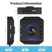 External Sound Card, USB Audio Adapter for PC Windows, Mac, Linux, Laptops, Desktops, Stereo Sound Card with 3.5mm Interface and USB Interface, Volume Control, Plug and Play, 6 in 1, Black