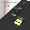 2 Pcs Bluetooth Adapter for PC, USB Bluetooth Adapter 5.1 EDR, Bluetooth Dongle Wireless Bluetooth Receiver for Desktop, Laptop, Speaker, Mouse, Keyboard, Headphones Support Windows