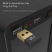 2 Pcs Bluetooth Adapter for PC, USB Bluetooth Adapter 5.1 EDR, Bluetooth Dongle Wireless Bluetooth Receiver for Desktop, Laptop, Speaker, Mouse, Keyboard, Headphones Support Windows