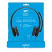 H151 Wired Headset, Analog Stereo Headphones with Rotating Noise Cancelling Microphone, 3.5 mm Audio Jack, In-Line Controls, PC, Mac, Laptop, Tablet, Smartphone, Black