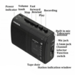 Portable Cassette Player and Tape Cassette Recorder with Built in Microphone