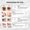 LED Light Wand for Face and Neck - Microcurrent Facial Device for Anti-Aging - Face & Eye Massager Skincare(Silver)