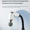 Massage Gun with Upgraded Extended Handle, U-Shaped Back Massager Deep Tissue with LED Screen, 3 Modes & 6 Speed Levels