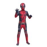 100-110cm new Deadpool Kids 3D Print Bodysuit Jumpsuit Superhero Outfits with Headwear Halloween Christmas Party Costume