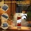 Rechargeable Bottle Lamp RGB Wireless Wine Lights 3 Colour Bars Restaurants Decortions Black