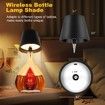 Rechargeable Bottle Lamp RGB Wireless Wine Lights 3 Colour Bars Restaurants Decortions Black