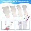 Fog-Free Dental Occlusal Photographic Mirror Device with 4 Rhodium Intraoral Reflective Mirrors for Dentistry, Anti-Fog Fan and LED Lighting Handle with Plated Glass Reflectors Oral Inspection Kit