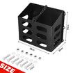 Jerry Gas Can Holder Metal Lockable Fuel Jug Canister Rack Liquid Container Petrol Carrier Bracket Toolbox for Camper Caravan Trailer Black