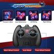 Remote Control Stunt Car Spider-Man 360 Degree Rotating Electric RC 2.4GHz Sound Light Toy for Kids Gifts Color Red