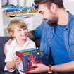 Remote Control Stunt Car Spider-Man 360 Degree Rotating Electric RC 2.4GHz Sound Light Toy for Kids Gifts Color Red