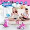Remote Control Stunt Car 360 Degree Rotating Electric RC 2.4GHz Sound Light Toy for Kids Gifts Color Pink