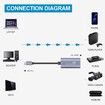 Audio and Video Capture Card, USB3.0 HDMI to USB C, 4K 1080P 60FPS Capture with Type-C Adapter Devices for Gaming Live Streaming Video Recorder, for Windows Mac OS System OBS Zoom