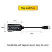 HDMI Audio Video Capture Device -Stream and Record in 1080p 30, HDMI to USB2. 0 USB Video Recorder Game Capture Card for Laptop High Definition Acquisition, Live Broadcasting