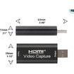 4K HDMI Video Capture Card, Cam Link Card Game Audio Capture Adapter HDMI to USB 2.0 Record Capture Device for Streaming, Live Broadcasting, Video Conference, Teaching, Gaming