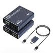 4K Audio Video Capture Card with HDMI Cable, USB 3.0, Full HD 1080P for Game Recording, Live Streaming Broadcasting