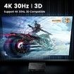 HDMI Splitter 1 in 4 Out with HDMI Cable, 4K HDMI Splitter 1X4 Mirror Screen