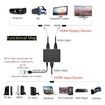 HDMI splitter 1 in 2 out, 4K@30Hz HDMI splitter suitable for dual displays only copies/mirrors, with HDMI corresponding interface devices for TV boxes and projectors, and full HD 1080P 3D.