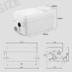 300W Macerator Sewage Pump Automatic Waste Water Flush Marine Toilet Bathroom Laundry Kitchen Sink Sewerage Disposal Ejector Wastewater Treatment
