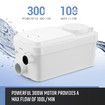 300W Macerator Sewage Pump Automatic Waste Water Flush Marine Toilet Bathroom Laundry Kitchen Sink Sewerage Disposal Ejector Wastewater Treatment