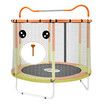 Genki Trampoline Kids Round Outdoor Sport Workout Bounce Jumping Rebounder Gymnastics Bar Play Safety Enclosure 55Inch