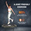 Genki 40Inch Trampoline Bounce Rebounder Jumping Gym Equipment Home Fitness Kids Exericise Round Indoor Cardio Workout Foldable