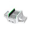 Cooling Stand for X-box Series S with Dual Cooling Fans 3 Level Adjustable Speed, Cooler Fan with Headphone Hook, Dual Controller Charger, LED Indicator and USB Port