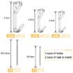 184 Pieces Picture Hanging Kit,20lb,30lb,and 50lb Picture Hangers,Metal Picture Hanging Hooks with Nails,On Drywall,Wooden Wall (Silver)