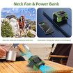 Waist Fan, Portable Neck Fan with 10000mAh Battery Ideal Belt Clip Fan for Jobsite, Farming, Fishing, Green