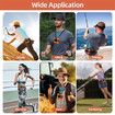 Waist Fan, Portable Neck Fan with 10000mAh Battery Ideal Belt Clip Fan for Jobsite, Farming, Fishing, Orange