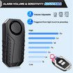 Bike Alarm,120dB Loud Waterproof Wireless E-Bike Motorcycle Alarm with Remote,Anti-Theft Vibration Motion Sensor Multipurpose Security Alarm System,Ebike Accessories