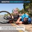 Bike Alarm,120dB Loud Waterproof Wireless E-Bike Motorcycle Alarm with Remote,Anti-Theft Vibration Motion Sensor Multipurpose Security Alarm System,Ebike Accessories