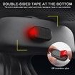 Car Solar Power Simulated Dummy Alarm,Anti-Theft LED Flashing Security Light Fake Lamp,Automotive Warning Interior Safety Lights with USB Charger Port (Red/1PCS)