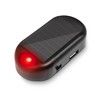 Car Solar Power Simulated Dummy Alarm,Anti-Theft LED Flashing Security Light Fake Lamp,Automotive Warning Interior Safety Lights with USB Charger Port (Red/1PCS)