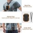 Portable Waist Fan, Rechargeable 3 speed Personal Under Shirt Clip Fan, Orange