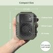 Portable Waist Fan, Rechargeable 3 speed Personal Under Shirt Clip Fan, Green