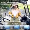10000mAh Portable Waist Fan, Clip on Wearable Belt Personal Fan, Gray