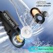 Portable Neck Fan, Upgraded LED Display for Women Men, Pearl, Black