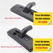 1.25 inch 32mm Universal Vacuum Cleaner Euro Floor Brush Head Brush Attachment for Floor and Carpet Combo Tool, Black