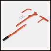 129cm Log Lifter Roller Cant Hook Jack Logging Peavey Heavy Duty Timber Wood Lifting Rolling Raising Tool