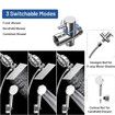 Filtered Shower Head 20 Stage Shower Filter 8In Rain Shower Head with Handheld Showerhead Combo for Hard Water Detachable 5 Modes High Pressure Shower with 60In Stainless Steel Hose & Holder,Chrome