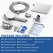 Filtered Shower Head 20 Stage Shower Filter 8In Rain Shower Head with Handheld Showerhead Combo for Hard Water Detachable 5 Modes High Pressure Shower with 60In Stainless Steel Hose & Holder,Chrome