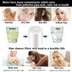4 Pack 20 Stage Shower Filter Universal Replacement Cartridge Hard Water Purifier Removes Chlorine,Heavy Metals,Iron,Other Sediments,Water Softener with High Output,Skin and Hair Care