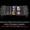 Mobile Gaming Controller for Iphone/Android, Hall Effect Joysticks Wireless Phone Controller with RGB, Suitable for PUBG, Fortnite, Call of Duty Mobile Gamers, Black