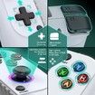 Mobile Gaming Controller for Iphone/Android, Hall Effect Joysticks Wireless Phone Controller with RGB, Suitable for PUBG, Fortnite, Call of Duty Mobile Gamers, White